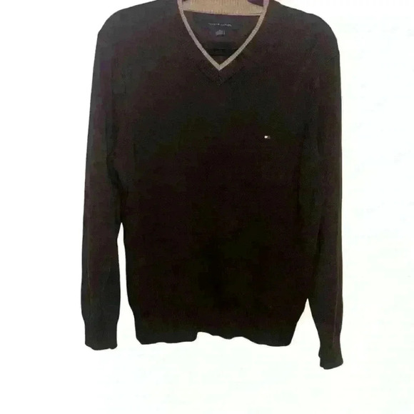 TOMMY HILFIGER Men 100% Cotton Knit Jumper Sweater Size M - Picture 3 of 5